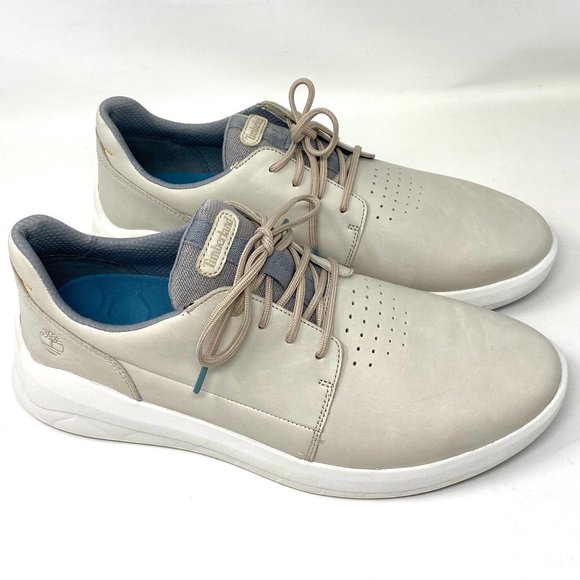 Timberland Shoes | Timberland Men Size 13 A2mpt 100 Bradstreet Ultra Oxford Leather Beige Sneakers | Color: Cream | Size: 13 | Allseasons2020's Closet